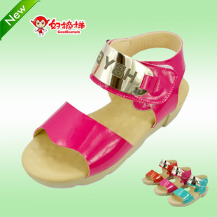  夏新款好榜样金属片糖果色儿童凉鞋 韩版女童公主凉鞋32301