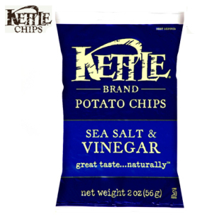  美国 进口零食 Kettle可特薯片海盐醋味 56g 膨化食品