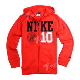  耐克童鞋NIKE 正品 男大童儿童春装运动夹克外套连帽衫394237-618