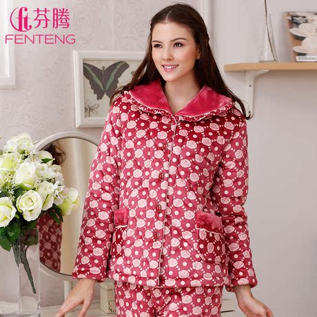 【<em>芬腾雪靓专卖店</em>】<em>芬腾睡衣</em>2013新款秋冬女