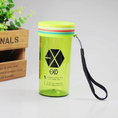 EXO 官方标志个人名字 同款 周边 炫彩杯 水杯