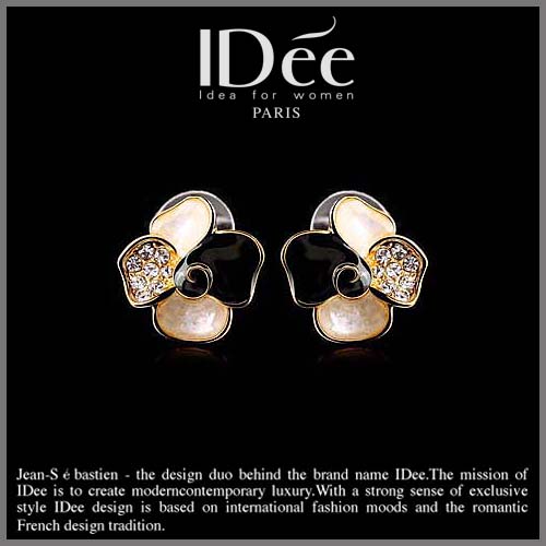 IDee 四叶草耳钉女 欧美可爱别致花朵 流行耳饰 时尚耳坠七夕礼品 IDee 四叶草耳钉女 欧美可爱别致花朵 流行耳饰 时尚耳坠七夕礼品