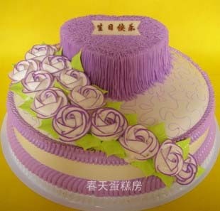 鲜奶蛋糕南宁蛋糕店桂林太原订生日蛋糕同城速递双层c418定做蛋糕-淘宝网