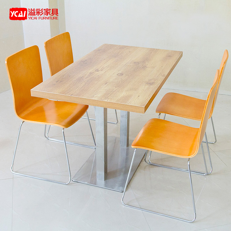 溢彩家具簡約快餐桌椅組合實心腳桌椅肯德基餐桌分體不鏽鋼餐桌椅在類目 住宅傢俱, 桌類, 餐桌中 - 來自Buy2taobao.com提供專業的淘寶代購服務