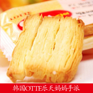  韩国LOTTE乐天妈妈手派127g酥松香脆进口食品宝宝零食