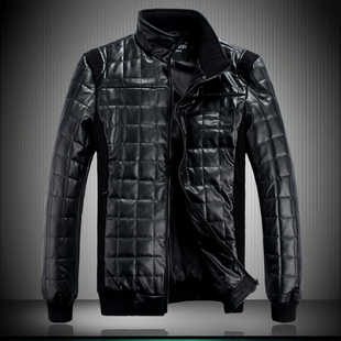  春装新款男士皮衣韩版男修身水洗皮衣皮夹克男时尚休闲外套潮