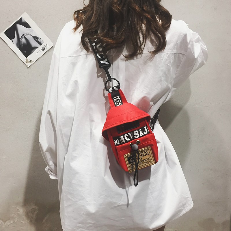 Small bag woman 2019 New wave ins Ultra-fire canvas Simplicity literature Small oblique Satchel fashion Versatile The single shoulder bagin the Women's clothing/Boutique , Skirts category - from Buy2taobao.com to provide professional Taobao agent buy service