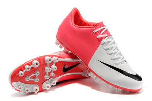  特价正品耐克nike足球鞋 刺客8代9代ag碎钉HG塑料钉草钉球鞋 白红