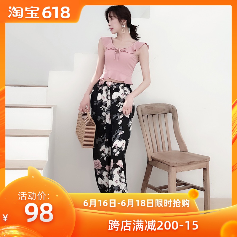 韓國風顯瘦小胸聚攏分體三件套泳衣女平角度假沙灘長褲裙溫泉泳裝在類目 運動/瑜伽/健身/球迷用品, 游泳, 分體泳衣中 - 來自Buy2taobao.com提供專業的淘寶代購服務