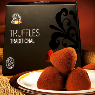  江浙沪包邮 零食进口食品 德菲丝德菲斯松露巧克力黑色传统1000g
