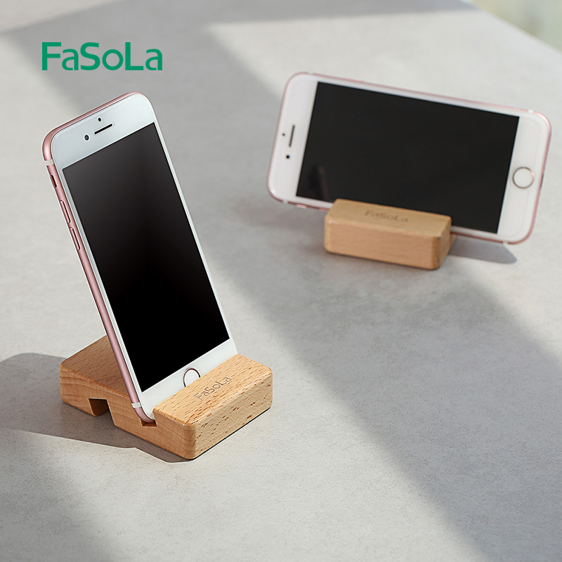 Japan FaSoLa Double groove Beech mobile phone Bracket Simplicity originality Lazy man Mobile support Refinement solid wood Display rackin the 3C Digital Accessories, Cell Phone Accessories , Phone holder/Mobile phone holder category - from Buy2taobao.com to provide professional Taobao agent buy service