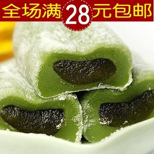  正宗台湾麻薯 三叔公麻薯饼 手造麻薯雪之恋 绿茶/抹茶美味180g