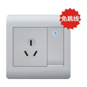 gzqs Q8系列 16A三极插座带一位单控开关(带LED灯)|ruв категории электронный/электрик, розетка, выключатель розетка костюм - от Buy2taobao.com для оказания профессиональной услуги покупки агента Taobao