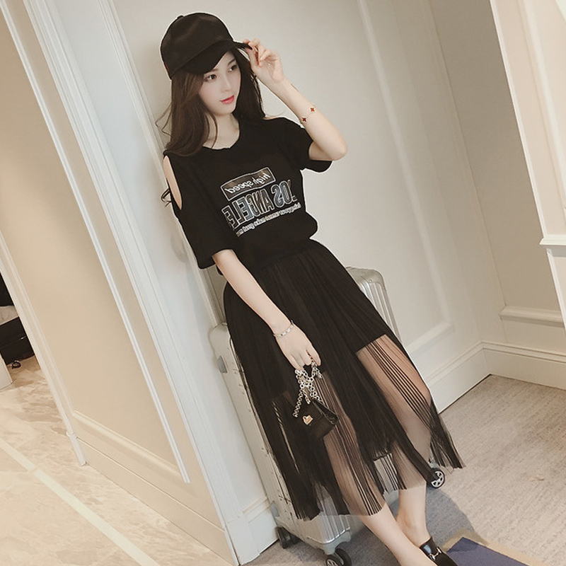 Add fertilizer XL Women's wear mm2017 Summer wear Show thin Dress 200 Fat sister leisure time Two suitsin the Women's clothing/Boutique , Large size women category - from Buy2taobao.com to provide professional Taobao agent buy service