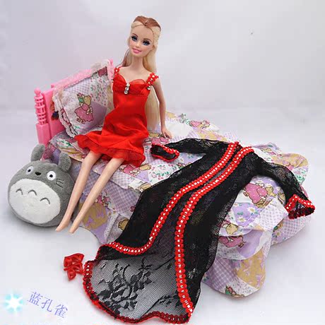 限量版<em>芭比娃娃</em>衣服/DIY<em>芭比娃娃睡衣</em>。袍-淘
