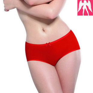  100%好评！性感 女士红色内裤 本命年/结婚 莫代尔平角裤小龙蛇年