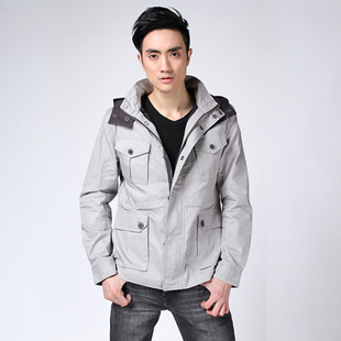  【专柜正品】JACK JONES 杰克琼斯 男士春款带帽休闲夹克外套 012