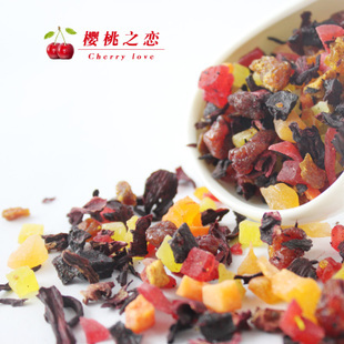  徽语茶韵 新品 花果茶  樱桃之恋 水果味果粒茶200g 买三送苦荞茶