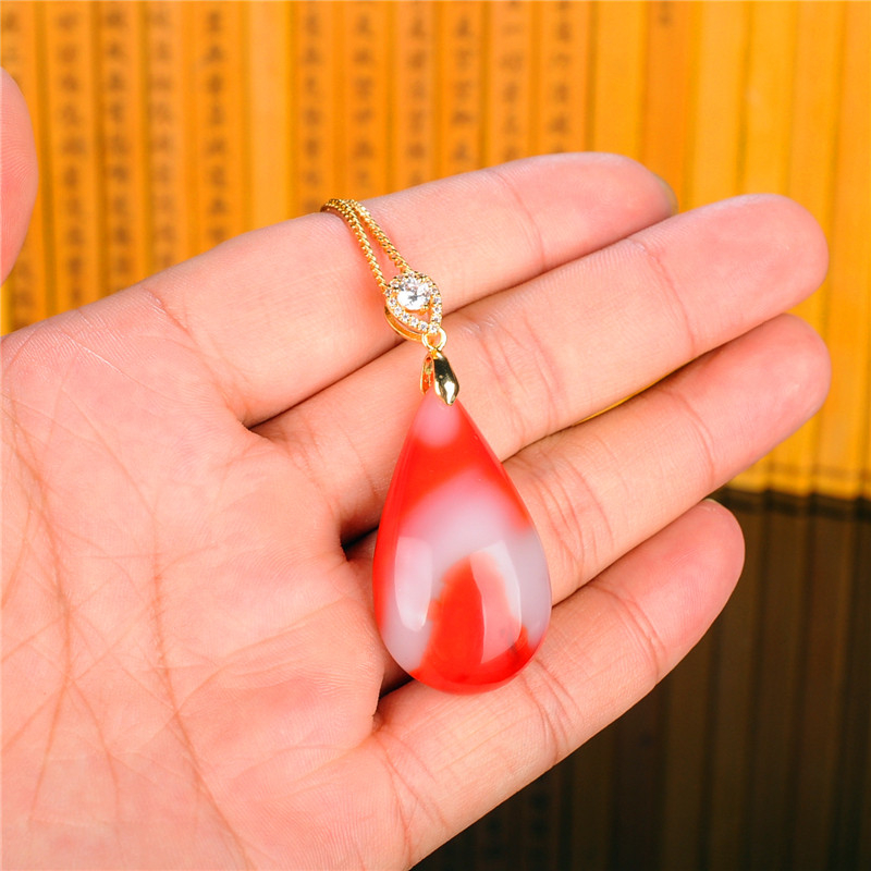 Xinjiang Nephrite Ruby White jade Pendant Female models 925 Set Drop Pendant Pendant jade Necklacein the Accessories/Fashion Jewelry, Pendant/Pendant category - from Buy2taobao.com to provide professional Taobao agent buy service