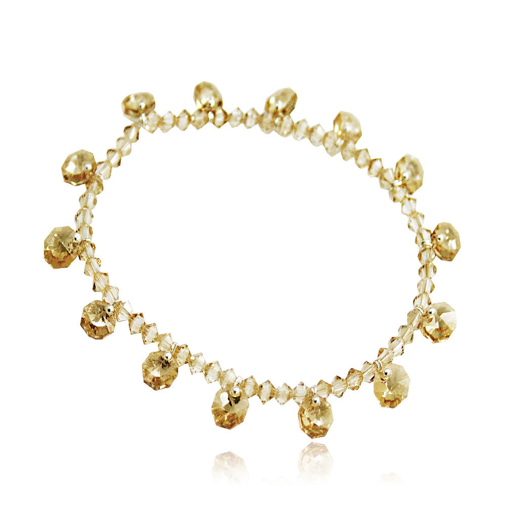 JOYS Zhong Yiyuan jewelry Austria boutique octagonal Crystal anklet shiny stripper