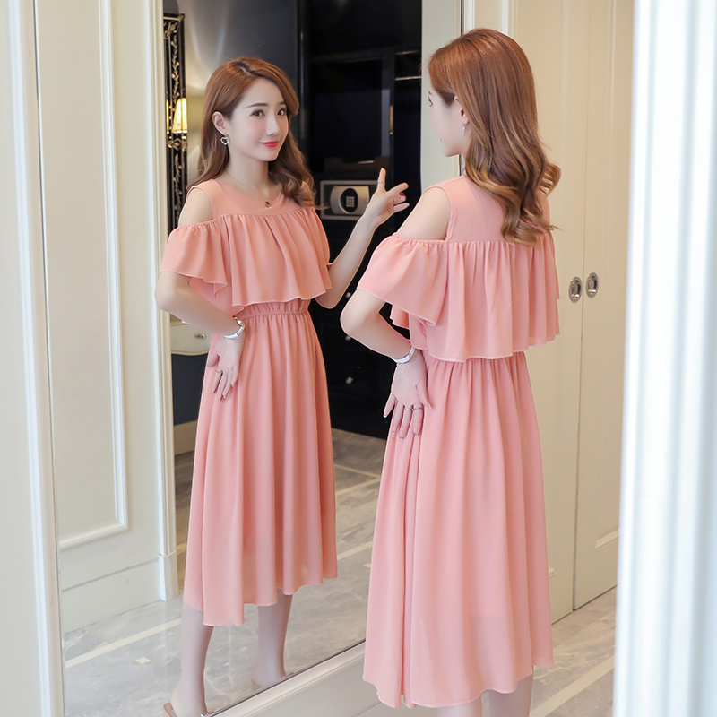 2019孕妇夏季连衣裙时尚中长款雪纺短袖哺乳裙产后辣妈外出孕妇裙在类目 孕妇装/孕产妇用品/营养, 孕妇装, 连衣裙中 - 来自Buy2taobao.com提供专业的淘宝代购服务