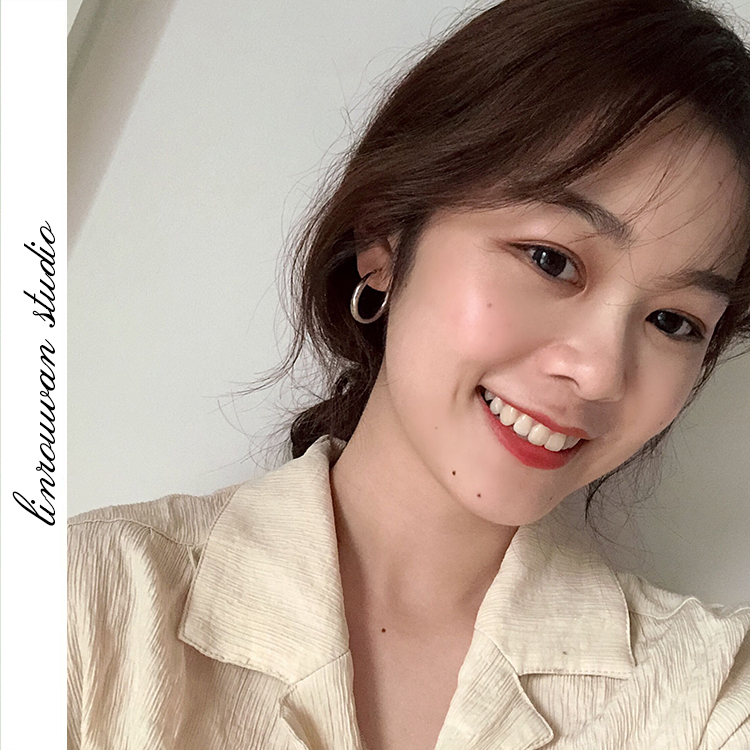 Cold Hoop street Simplicity silvery Hollow circle Backing Versatile Trendsetter ring Earringsin the Accessories/Fashion Jewelry, Earring , Earrings category - from Buy2taobao.com to provide professional Taobao agent buy service