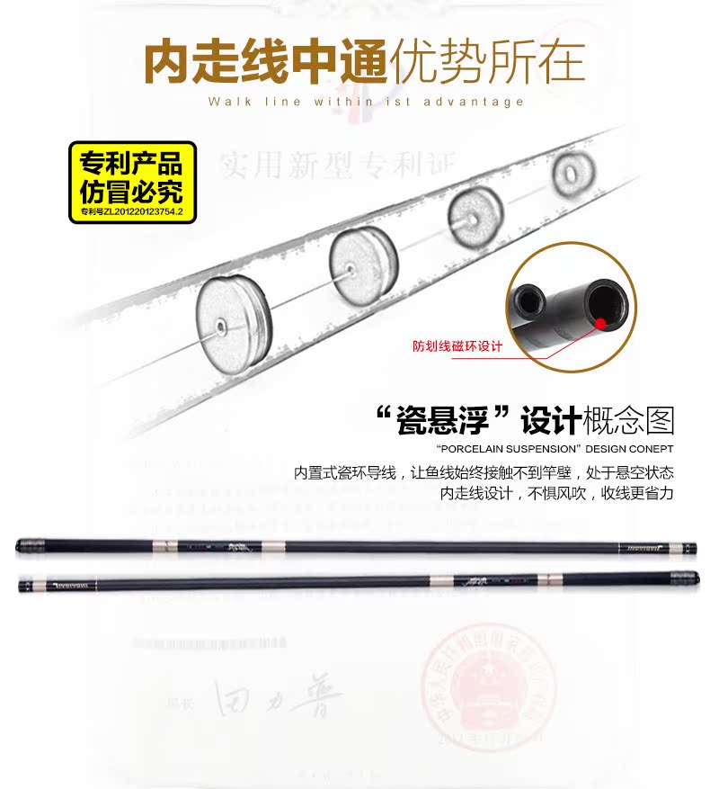 佳钓尼中通竿正版内走线竿轮一体台钓两用手杆超轻超硬碳素钓鱼竿在类目 户外/登山/野营/旅行用品, 垂钓装备, 钓竿中 - 来自Buy2taobao.com提供专业的淘宝代购服务