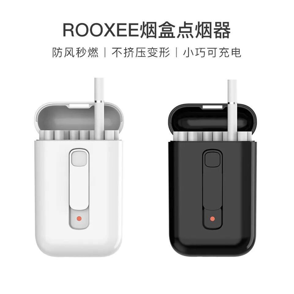 ROOXEE烟盒点烟器充电式防风打火机个性男女士烟盒19支装创意礼品在类目 ZIPPO/瑞士军刀/眼镜, 烟具, 烟盒中 - 来自Buy2taobao.com提供专业的淘宝代购服务