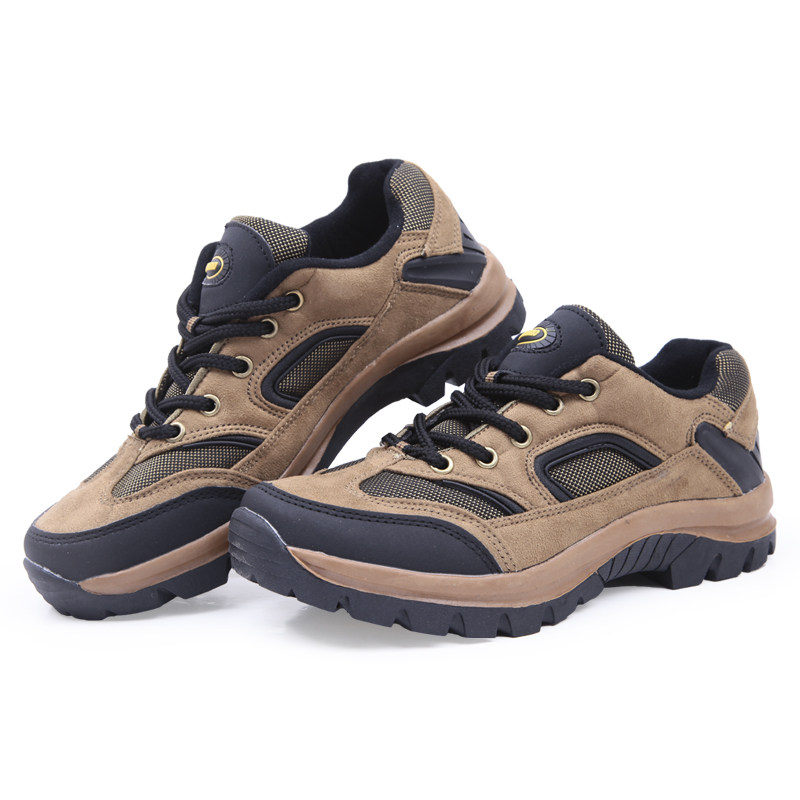 Leopard Mail spring/summer a genuine outdoor climbing shoes new mens suede casual walking shoes, cross country running shoes