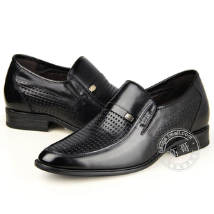  高哥增高鞋93979 夏季内增高凉鞋 男式正装凉皮鞋头层牛皮 93980