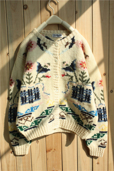 【多图】<em>复古开衫毛衣</em>编织 - <em>复古开衫毛衣</em>编织