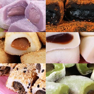  雪之恋麻薯 三叔公手造麻薯 6种口味6包 台湾进口 180*6g