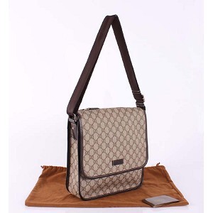  G家男包新款韩版 男士斜跨包-222293啡色PUC 年新款