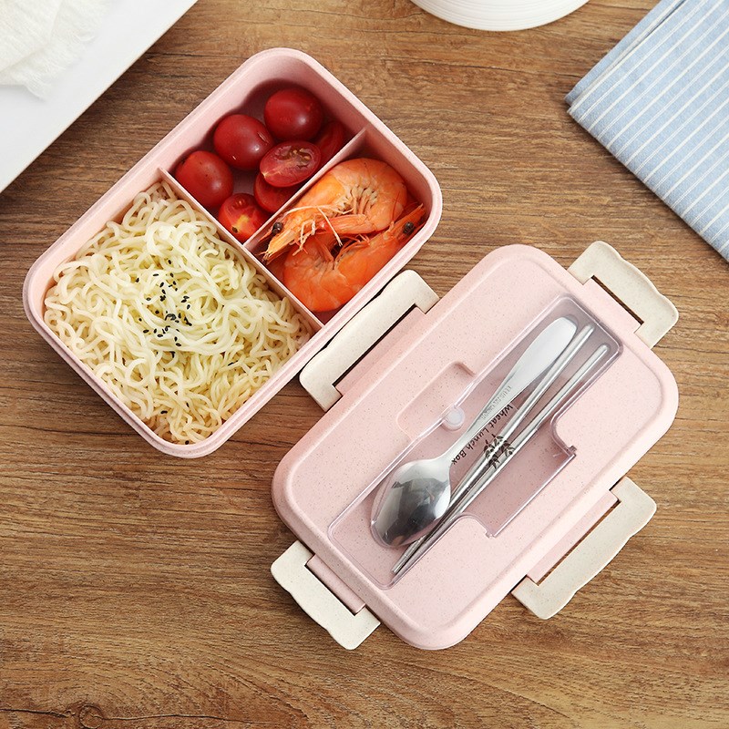 wheat stalk tableware seal up Plastic boxes student Japanese Lunch Sub-grid canteen Leak proof Bento Boxin the Tableware , Fresh container/Fresh Containers , Crisper category - from Buy2taobao.com to provide professional Taobao agent buy service