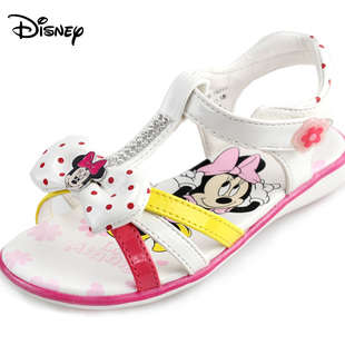  包邮!正品迪士尼童鞋儿童凉鞋 新款夏季宝宝皮鞋女童公主单鞋