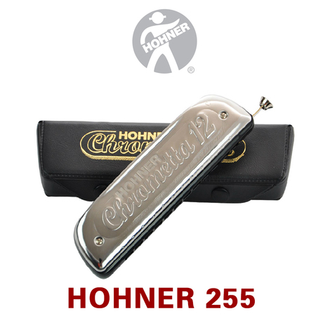 和莱hohner 255/48 和来口琴c调 半音阶口琴12孔 送dvd 特价促销