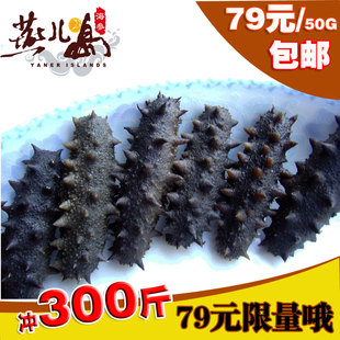  燕儿岛 三折抢购野生盐渍海参/精品半干海参 大火侯拉缸盐 50克
