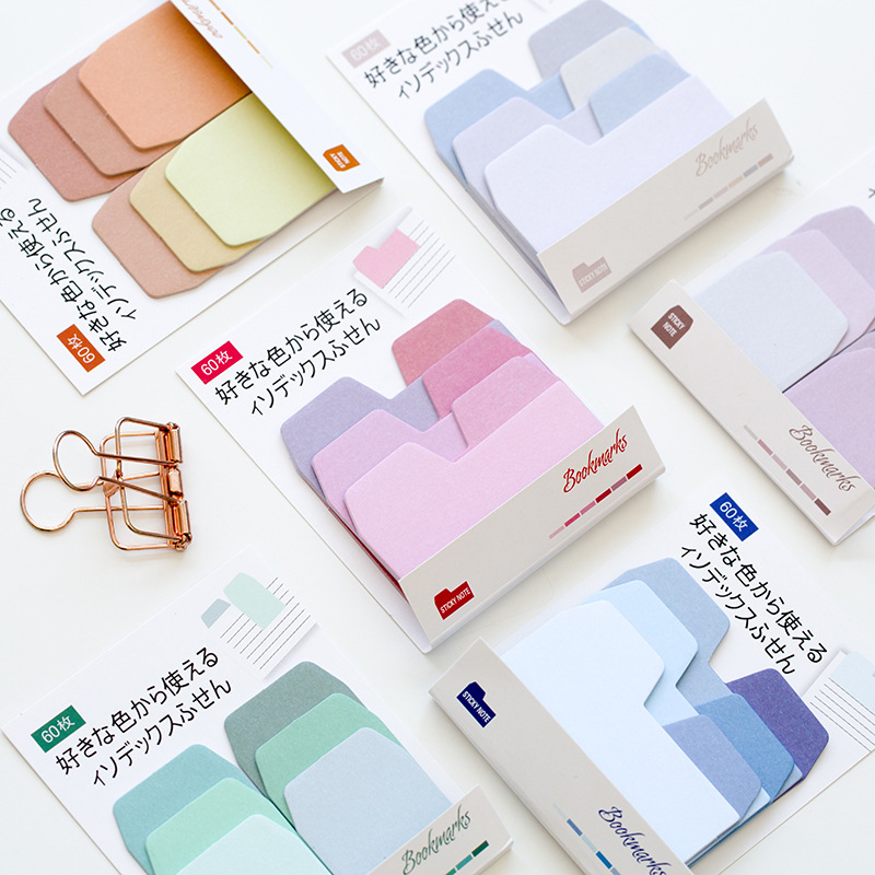 韩国小清新标签贴 渐变索引贴分类手账贴纸 学生用学习文具便签贴在类目 电子词典/电纸书/文化用品, 胶粘用品, 胶带/胶纸/胶条中 - 来自Buy2taobao.com提供专业的淘宝代购服务