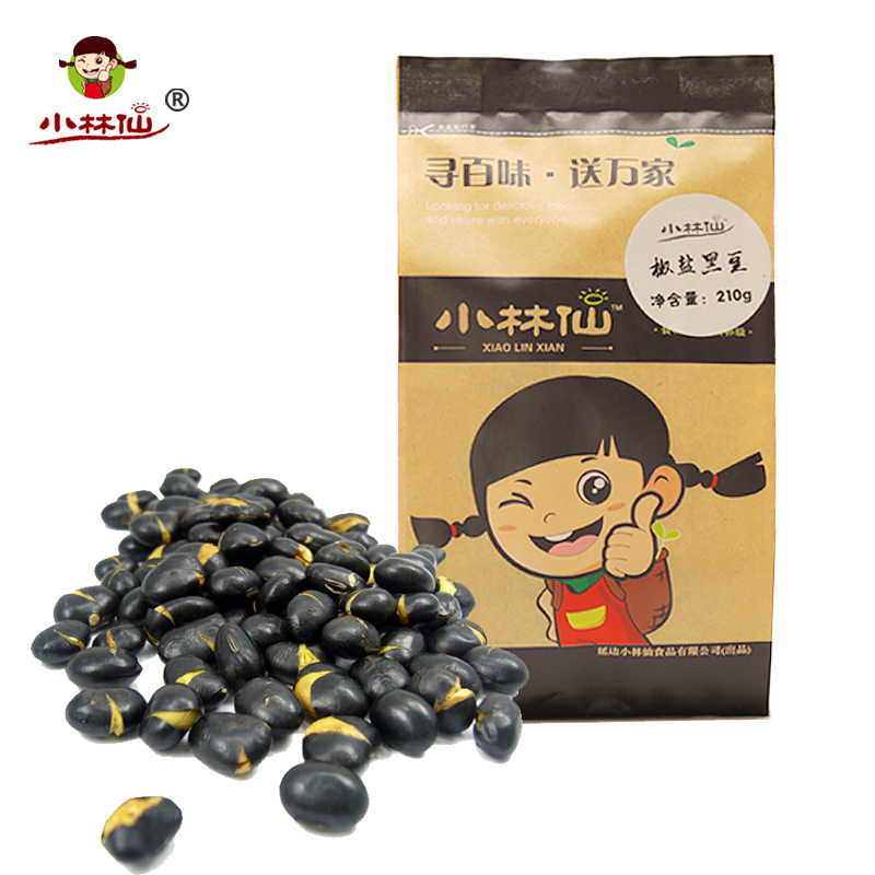 【小林仙椒盐黑豆210g】农家自产即食坚果炒熟黑豆特产炒货零食|ruв категории закуски/орехи/специальность, ореховый/орехи/жареные семечки, другие - от Buy2taobao.com для оказания профессиональной услуги покупки агента Taobao