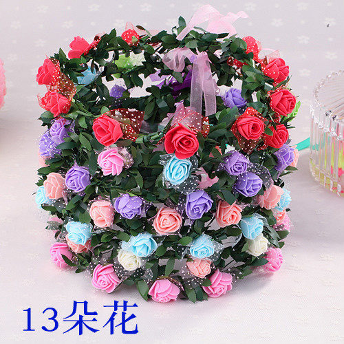Mori girl Garland Material Science Headdress manual Seaside Tourist attractions Stall. children princess 13 One flowerin the Toy/Childs/Puzzle/Building block/Model , Electronic/Light/Aerated/Tricky Toy , Glow Toys category - from Buy2taobao.com to provide professional Taobao agent buy service