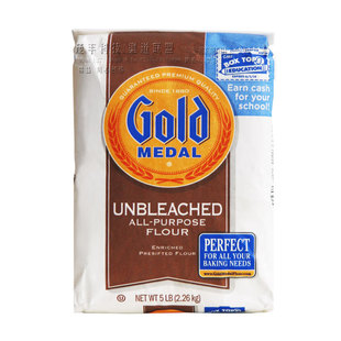  |烘焙原料|美国金牌多用途面包粉 天然末漂白 高筋面粉 2260g原装