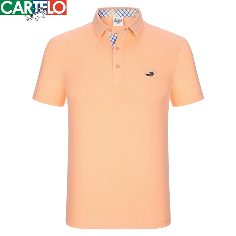CARTELO/卡帝乐鳄鱼polo衫短袖t恤男潮上衣男士打底纯色翻领宽松在类目 男装, Polo衫中 - 来自Buy2taobao.com提供专业的淘宝代购服务