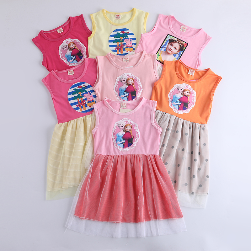 Children's clothing wholesale direct deal Stall goods 2019 summer new pattern girl fashion Sleeveless Frockin the Children/Baby/Family fitted , Skirt(New) , Dress category - from Buy2taobao.com to provide professional Taobao agent buy service