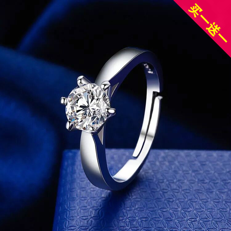 925 Korea Version fashion personality Opening Fangzuan Nvjie Ring girl student Ring collocation Jewelryin the Accessories/Fashion Jewelry, Ring/Ring category - from Buy2taobao.com to provide professional Taobao agent buy service