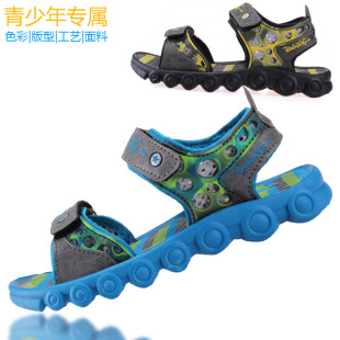  正品童鞋 男童凉鞋儿童运动凉鞋韩版魔术贴31-37码包邮