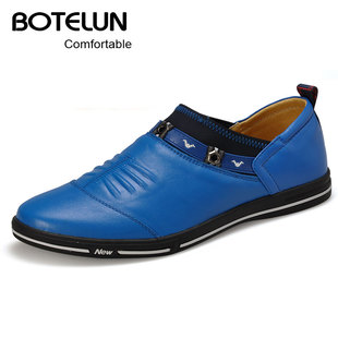  （清仓）男士头层真皮套脚日常休闲男鞋时尚潮流商务正装皮鞋