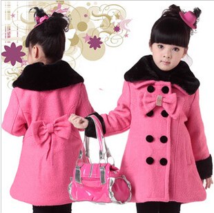 <em>女童</em>毛呢<em>外套</em>清仓女孩秋天衣服<em>女童上衣秋装</em>长