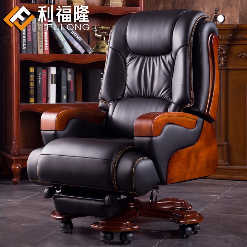 Li Fulong The boss chair business affairs Executive Chair solid wood Office Chairs massage Swivel chair household Computer chairin the Residential furniture , Class Seats , Chairs , Computer Chair category - from Buy2taobao.com to provide professional Taobao agent buy service