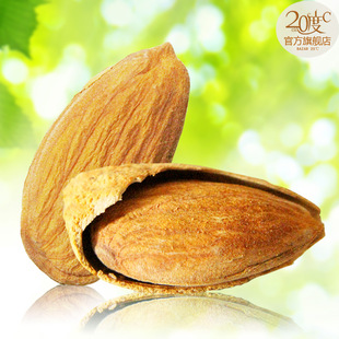  【巴扎20度C】 坚果零食 奶油味巴旦木 薄壳手剥大杏仁180g
