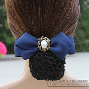 头发网兜银行护士专用头花韩国蝴蝶结职业发网